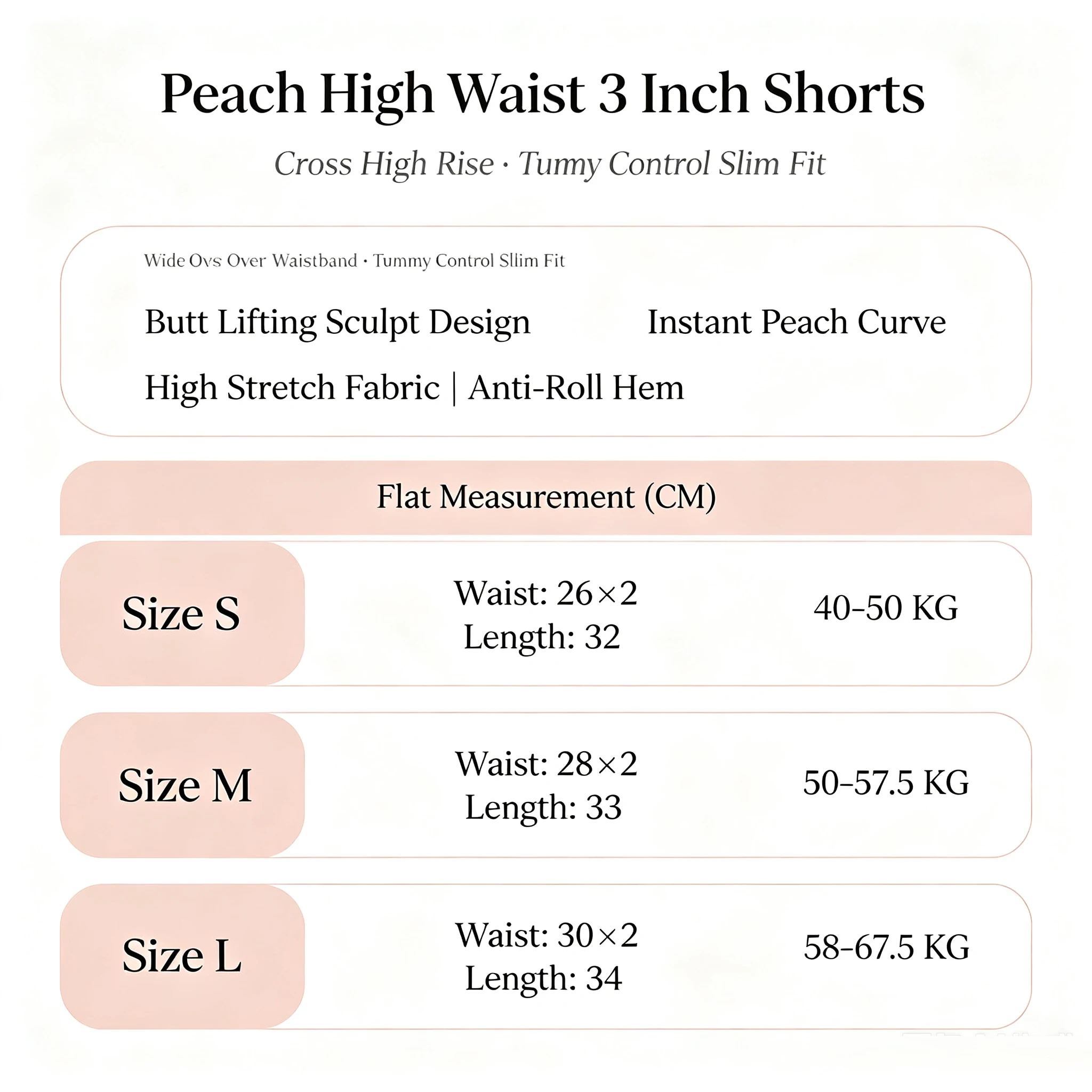 Damen Yoga-Shorts mit Vorderkreuz-Taille, dreiteilig, Hüftstraffend, Schnelltrocknend, Eng Anliegende Sportshorts für Training, Laufen und Fitness – Detail 2