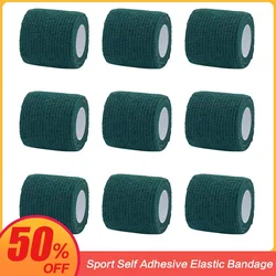 Dark green Sport Self Adhesive Elastic Bandage Wrap Tape Elastoplast For Knee Support Pads Finger Ankle Palm
