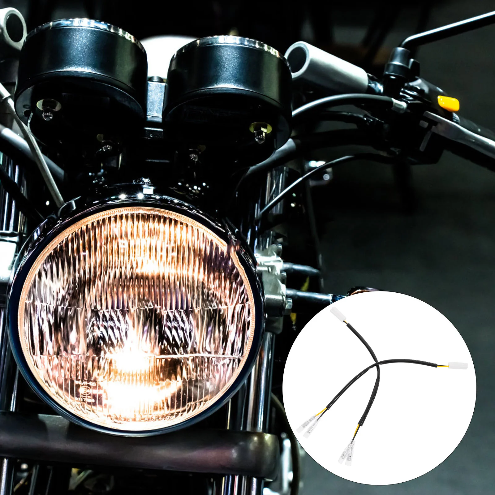 

1pc Motorcycle Turn Signal Plug Adapter Compatible With Multiple Models Durable Compact Design For Stable Current Transmission