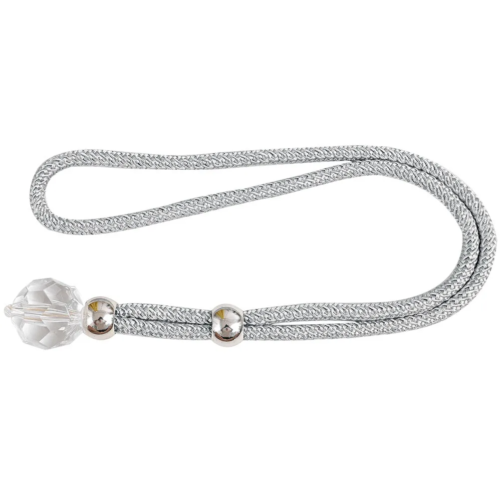 

Home Curtain Tieback Water Droplet Shaped Buckle Easy Fixing Strap for Window Decorative Organizing Solution Curtain Buckle