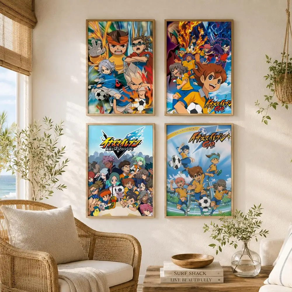 Sports Anime I-Inazuma Eleven Poster Versatile HD Waterproof Wall Art Self-Adhesive Decor for Any Space Ideal Gift