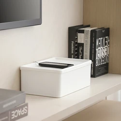 1pcs Power cord, wire storage box, power strip, safety box, desktop cover, artifact, data cable socket, junction box