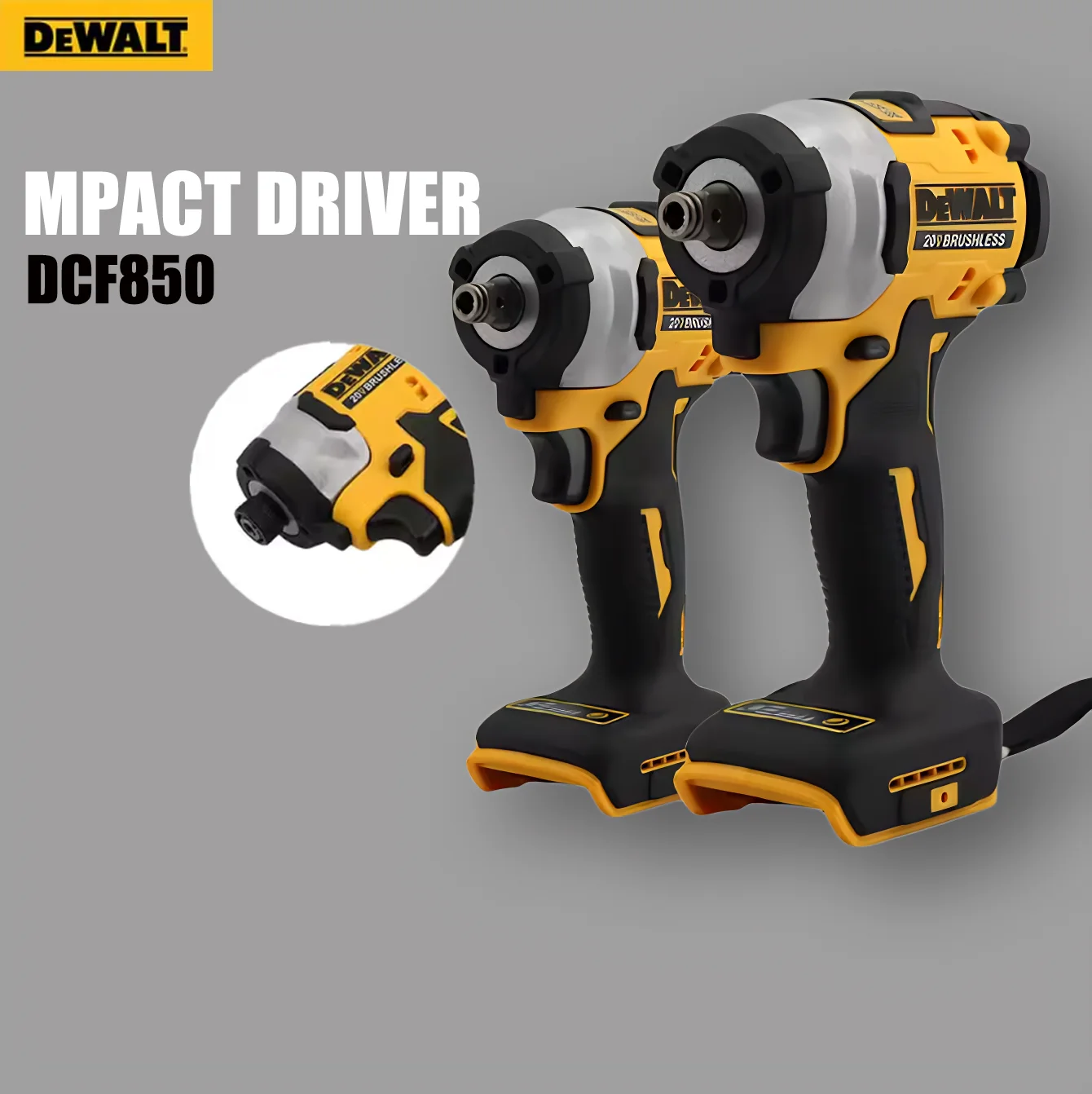 NEW DEWALT DCF850 205NM brushless cordless screwdriver 20V DEWALT electric tool battery DEWALT rechargeable electric screwdriver