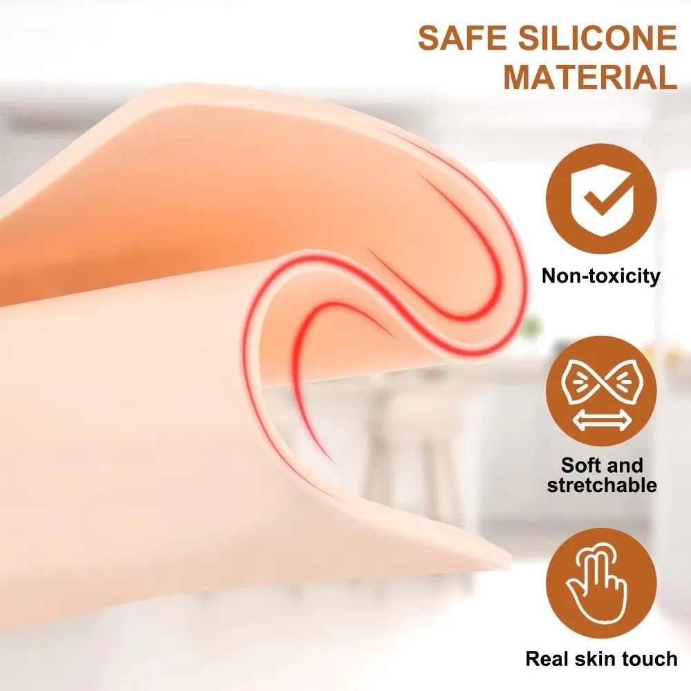 

Soft 3MM Thick Practice Skin Double Sides Blank Fake Skin Silicone Big Size Training Skin For Permanent Makeup