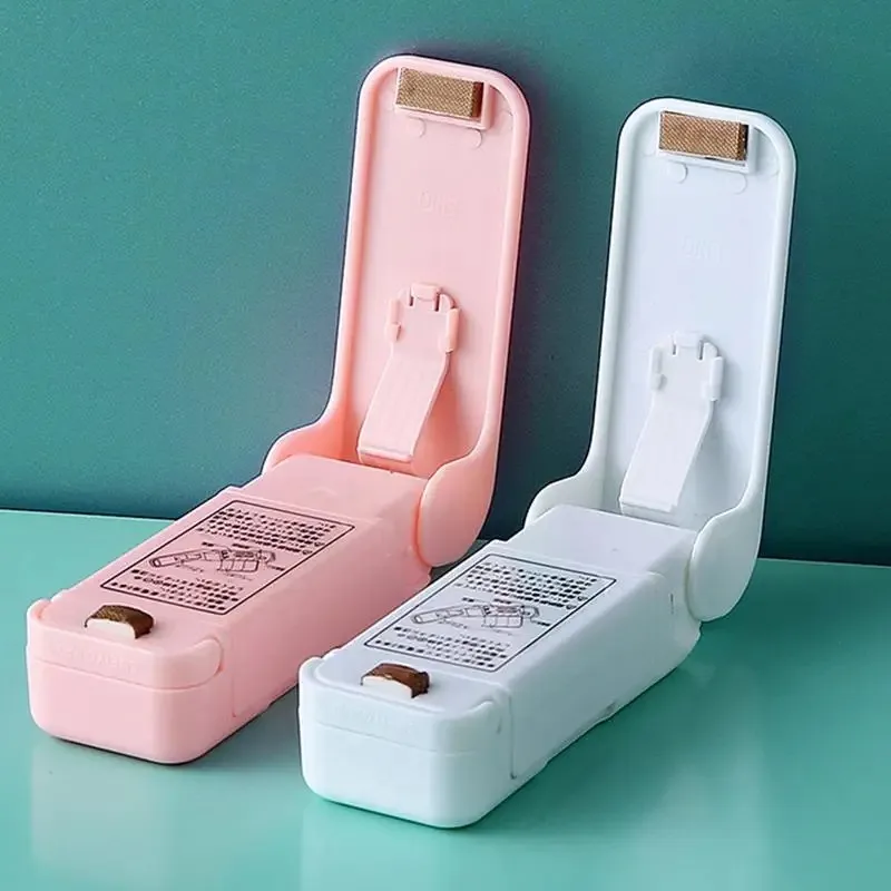 Mini Snack Sealer Small Household Bag Sealer Portable Hand Pressure Heat Sealer Plastic Bag Sealer