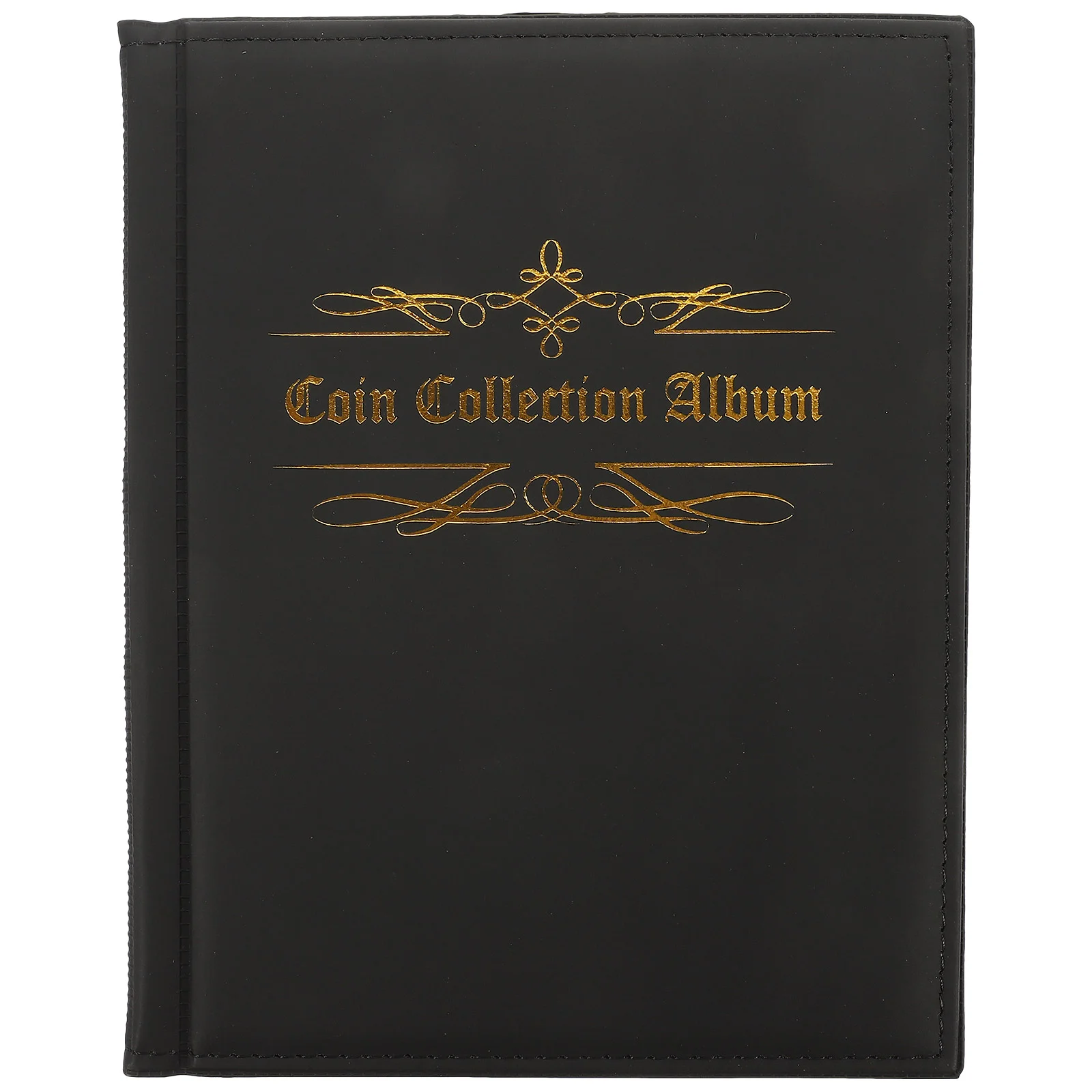 

Coin Collection Book In-line (Black) Storage Album Capsules Assorted Sizes Photo