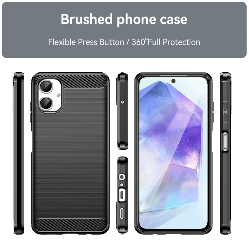 For Cover Samsung Galaxy A06 Case Samsung A06 Capa New Armor Shockproof Phone Back Bumper Soft TPU Cover Samsung A06 A 06 Fundas