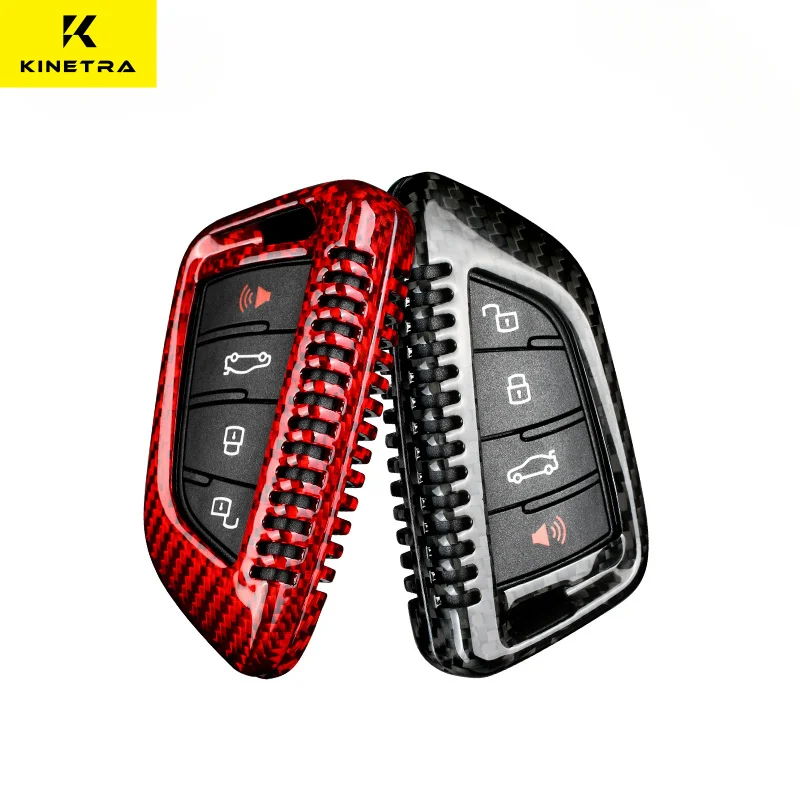 

Real Carbon Fiber Car Remote Smart Key Case For Toyota 2021 GR Supra Holder Cover Car Interior Trim Accessories