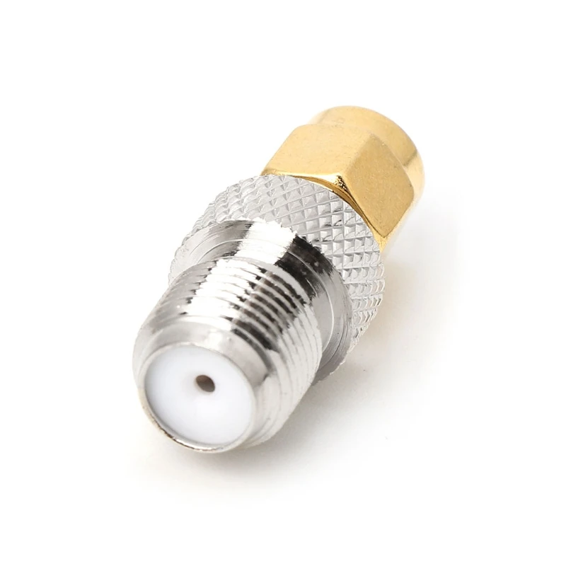 Conector fêmea tipo F para soquete fêmea SMA Adaptador coaxial RF reto F para plugue SMA