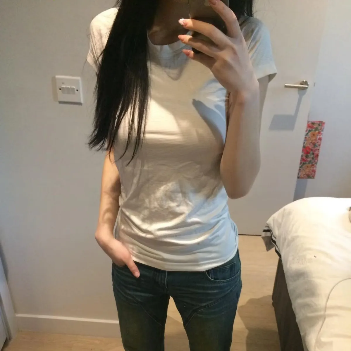 تي شيرت نسائي قصير الأكمام من Lulu Original Label Swiftly Tech يسمح بالتهوية في الهواء الطلق واليوجا واللياقة البدنية والجري #4