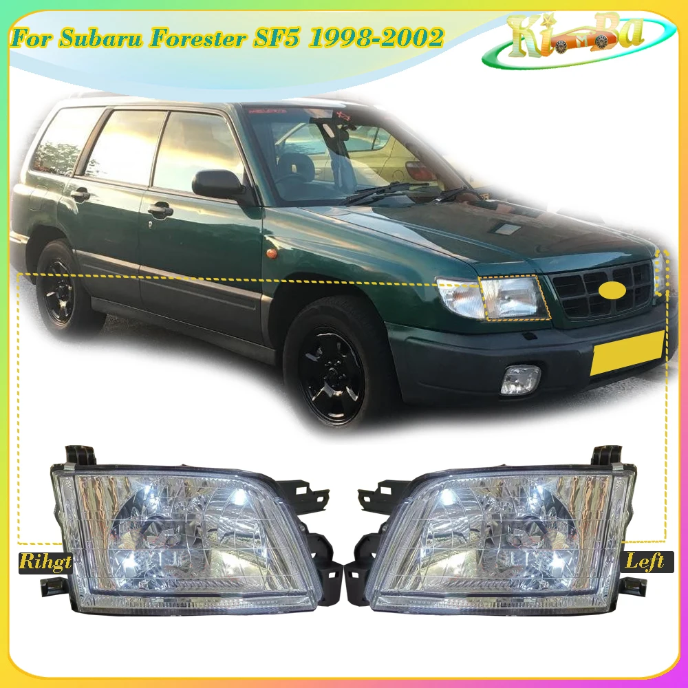 KIMBA For Subaru Forester SF5 1998-2002 Car Front Bumper Headlamp Without Light Bulb Headlight Assembly