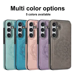 For Samsung Galaxy S26 S25 S24 S23 FE S22 Ultra Plus A15 A14 A54 A53 A52 A73 5G Case Luxury Leather Wallet Cards Slot Back Cover