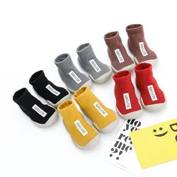 Children Socks Shoes In The Tube Spring and Autumn Non-slip Soft Bottom Shoes Baby Toddler Shoes Boys and Girls Floor Shoes