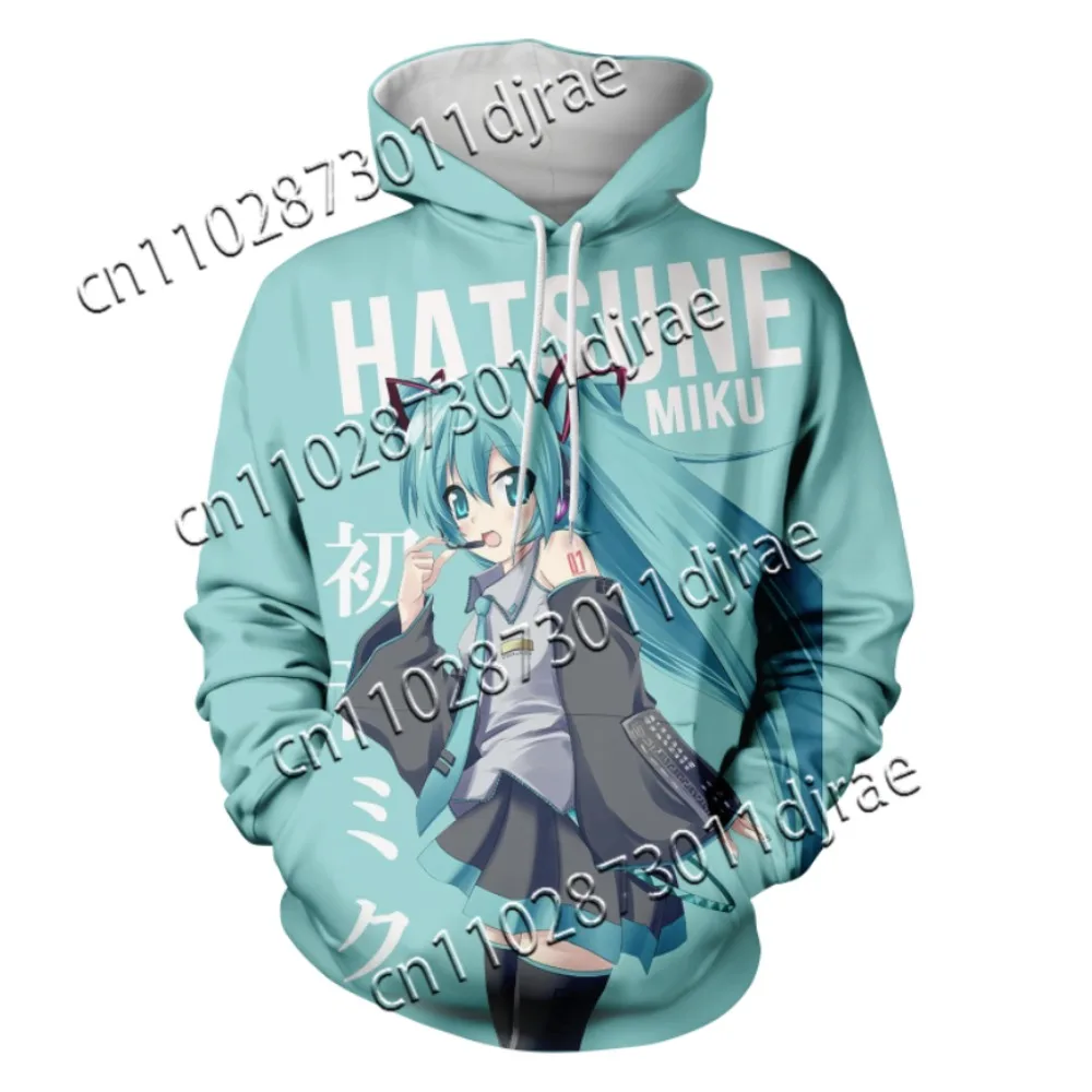 

Летняя мода, бестселлер, свитер Hatsune Miku, свитер с 3D принтом, удобный быстросохнущий свитер для взрослых и детей