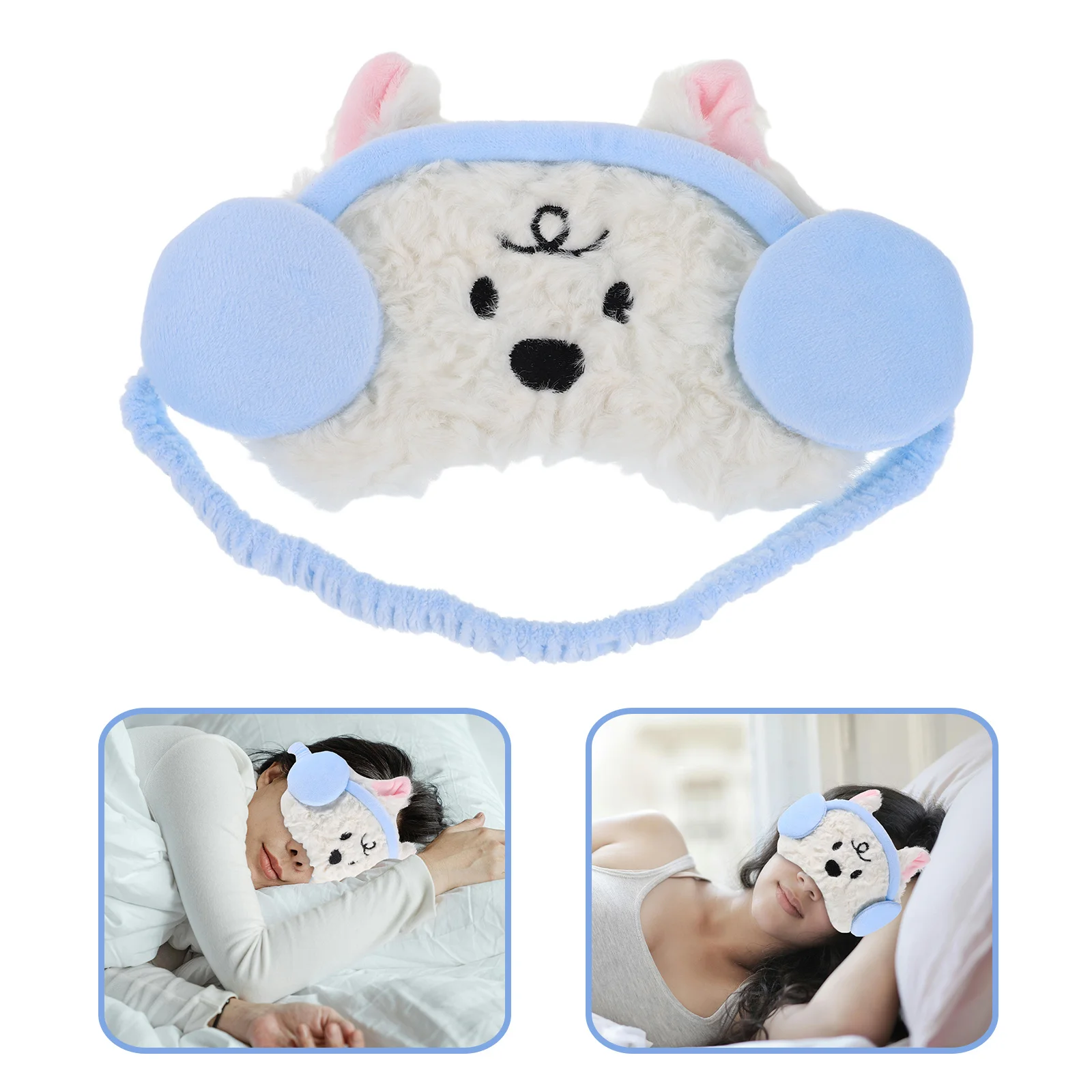 

Животный дизайн, милая маска для сна, легкая, дышащая, блокирующая свет, для путешествий, ночного использования, удобные маски для сна