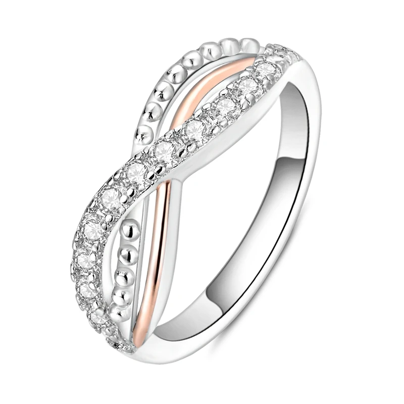 

Hot Sale 925 Sterling Silver Eternity Ring For Women Exquisite Style Fashionable For Parties Wedding DIY Jewelry Gifts