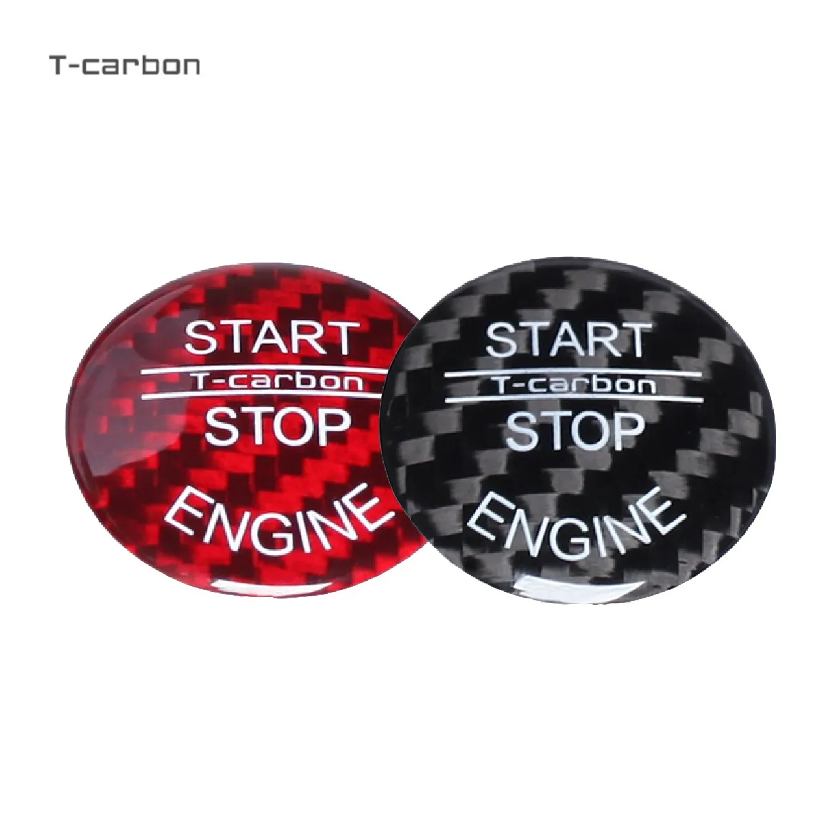 T-carbon Engine Car Start Stop Button Cover For BMW 1 3 5 Series E87 E90/E91/E92/E93 E60 X1 E84 X3 E83 X5 E70 X6 E71 Z4