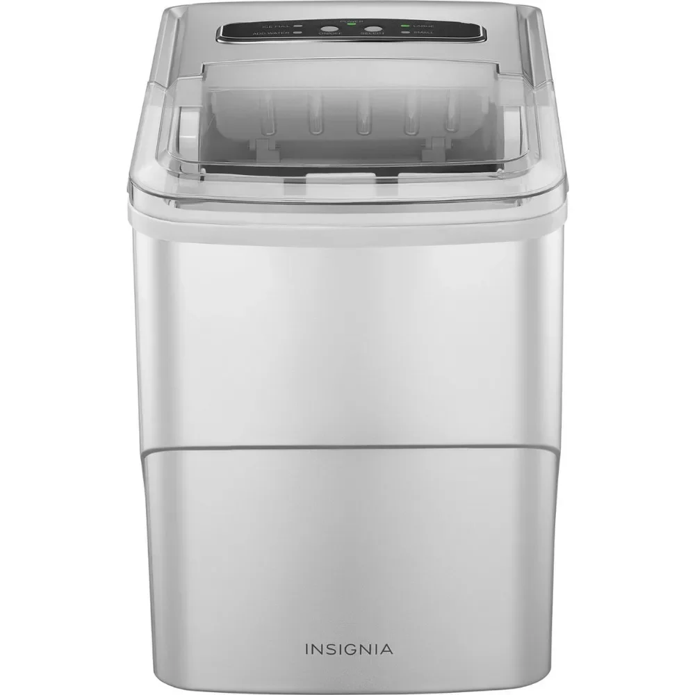 Ice Machine, Portable Ice Maker with Auto Shut-Off - Silver, Ice Maker