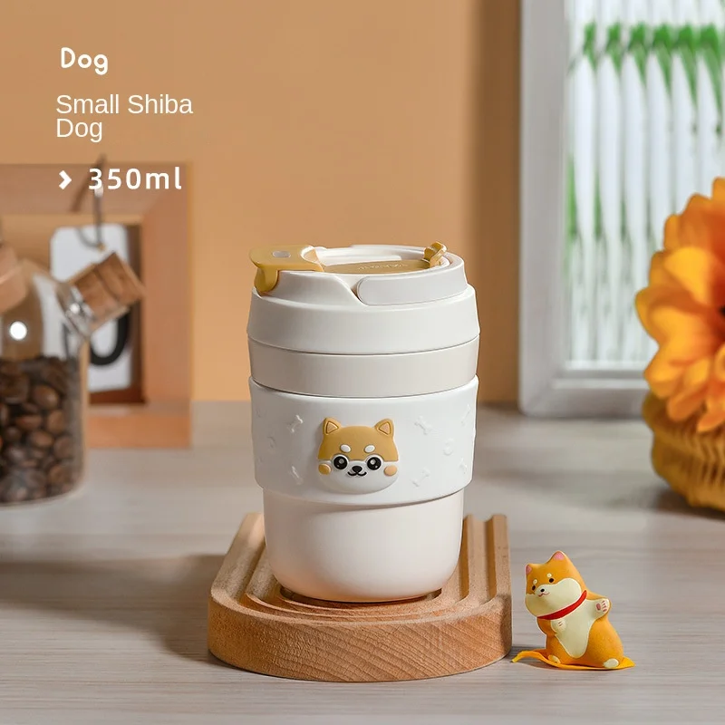 British Vanow Thermos Cup for Women Good-looking Straw Cup 316 Simple and Compact Portable and Cute Student Water Cup