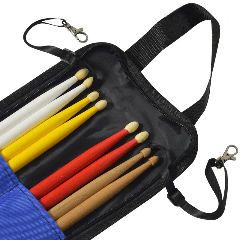 Drum Stick Bag Case Water-resistant 600D with Carrying Strap for Drumsticks Cymbals for Drums  Drum Heads  Cymbals for Drums