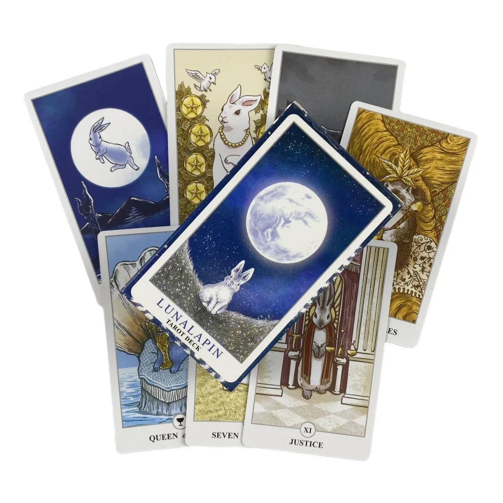 Rabbit Tarot Deck Lunalapin Rabbit Tarot Cards Tarot Card Game Gift