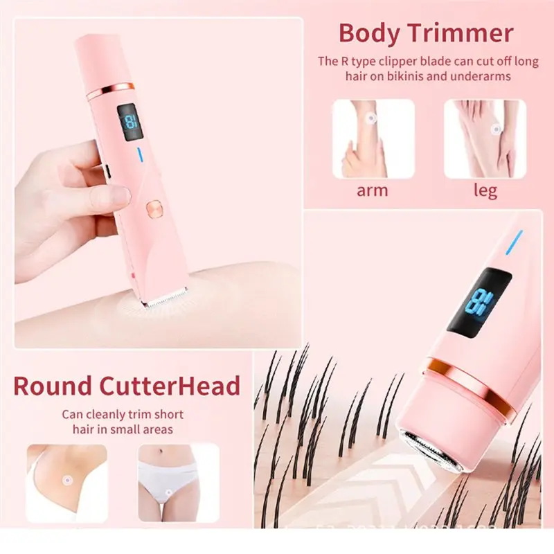 

Mini Women' S Trimmer, Waterproof Rechargeable Electric Shaver, Body Hair Remover, Mini Double-Headed Electric Epilator-[2026 Pa
