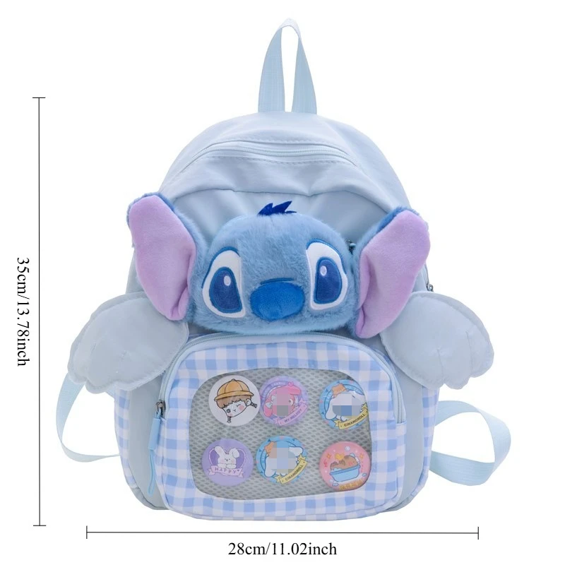 لطيف جديد ديزني ليلو وستيتش على ظهره Kawaii الكرتون أنيمي غرزة دمية حقيبة Itabag حقيبة كتف عادية هدية عيد الميلاد هدية عيد ميلاد #5