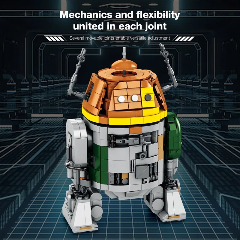 C1-10P Chopper Robot Building Blocks Spazio Guerra Mech Robot Figure Modello Mattoni Giocattoli Tecnici Regalo per Bambini Adulti Decorazioni per la Casa