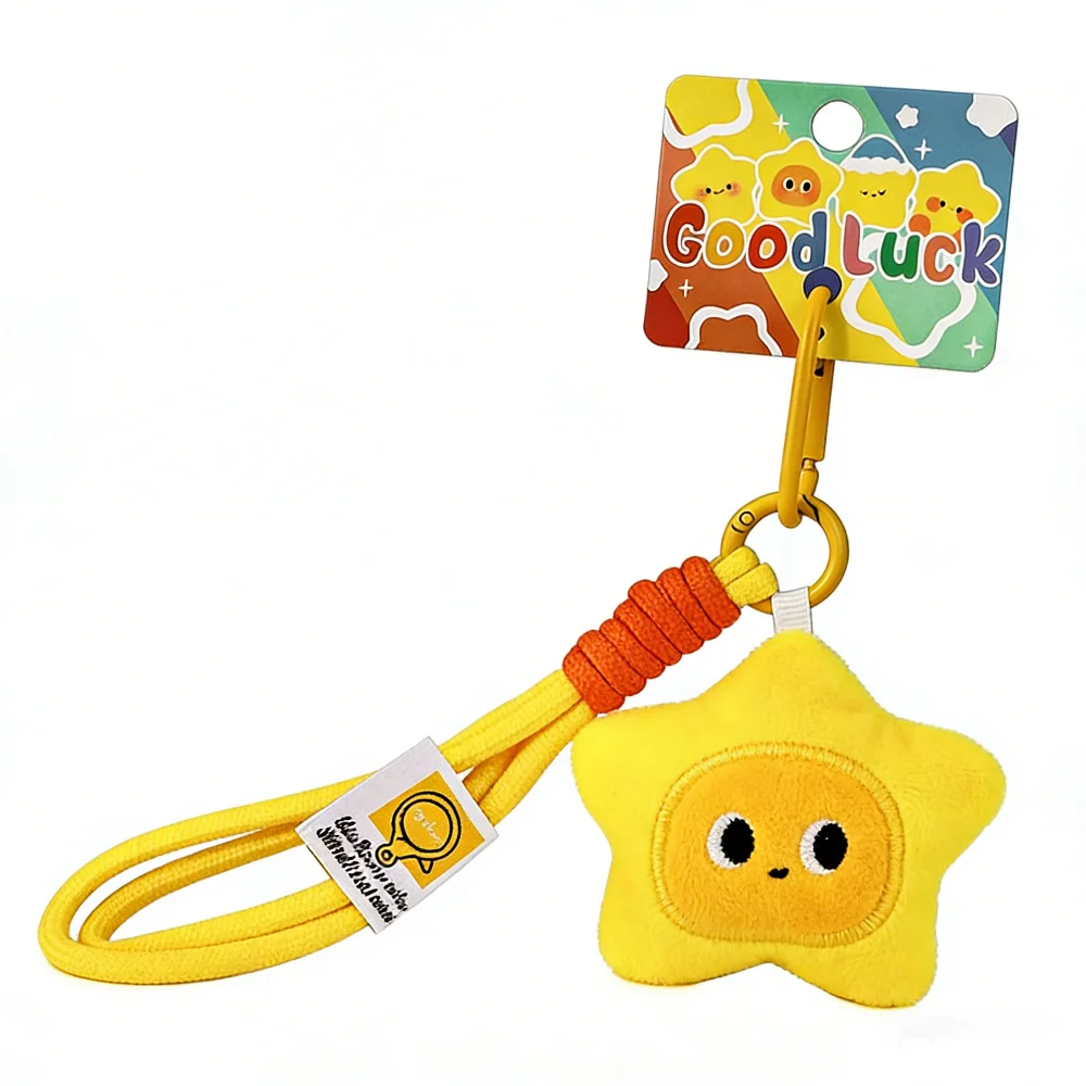 Charms Good Luck Pentagram Lanyard Graduation Gifts Key Ring Wishing Star Pendant Cute Bag Hanging Friendship