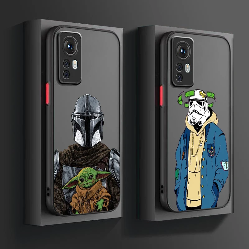 Star Wars Robot Heroes Frosted Translucent For Xiaomi Mi 13 12 12T 11T 11 11i 10T 10 9T Pro Lite Ultra 5G Cover Phone Case