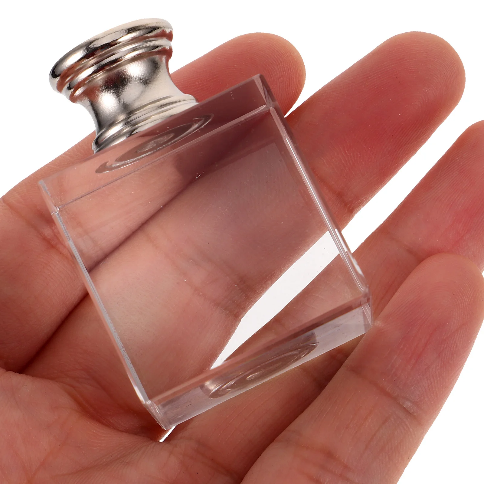 

Crystal Finial Square Transparent Harp Cap Tapped For Table Floor Lamp Modern Light Knob Decor Lamp Accessories