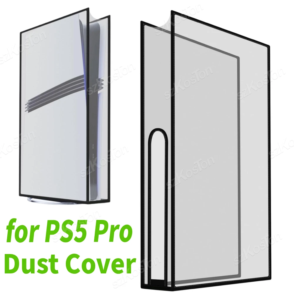 Housse anti-poussière translucide pour Console PS5 Pro, édition numérique et édition disque, étui anti-poussière anti-rayures à Position verticale