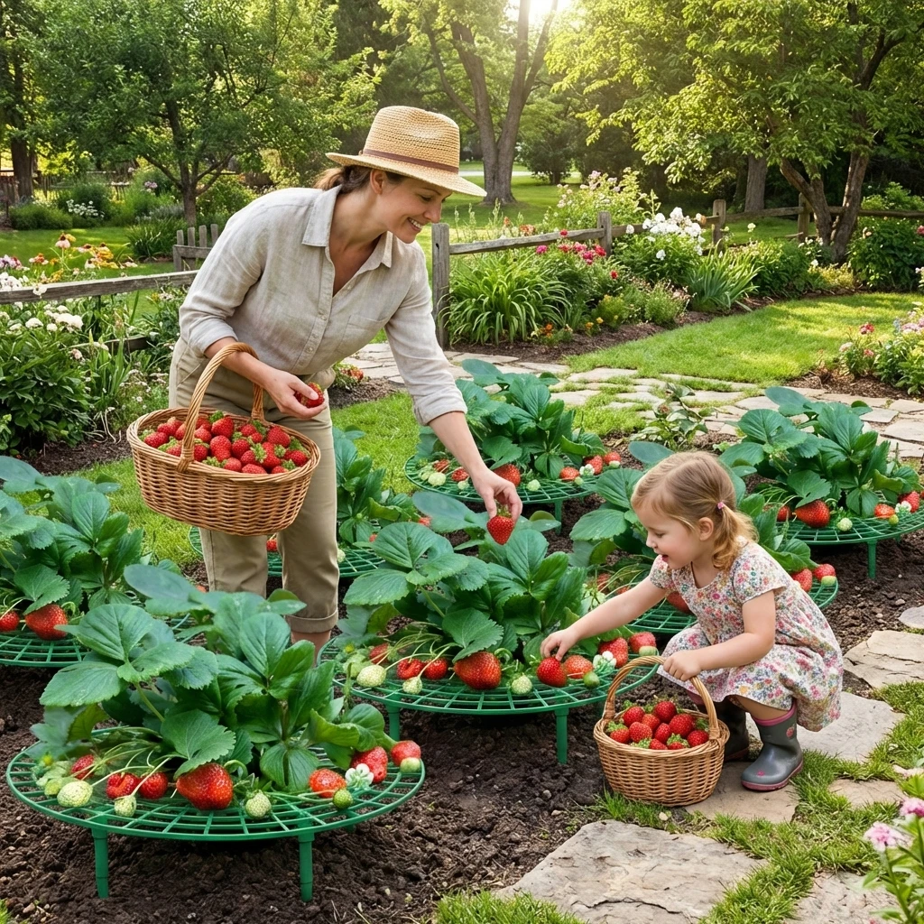 6Pcs Strawberry Plant Support Large Size Strawberry Growing Racks Strawberry Growing Frame for Keeping Garden Strawberry Clean
