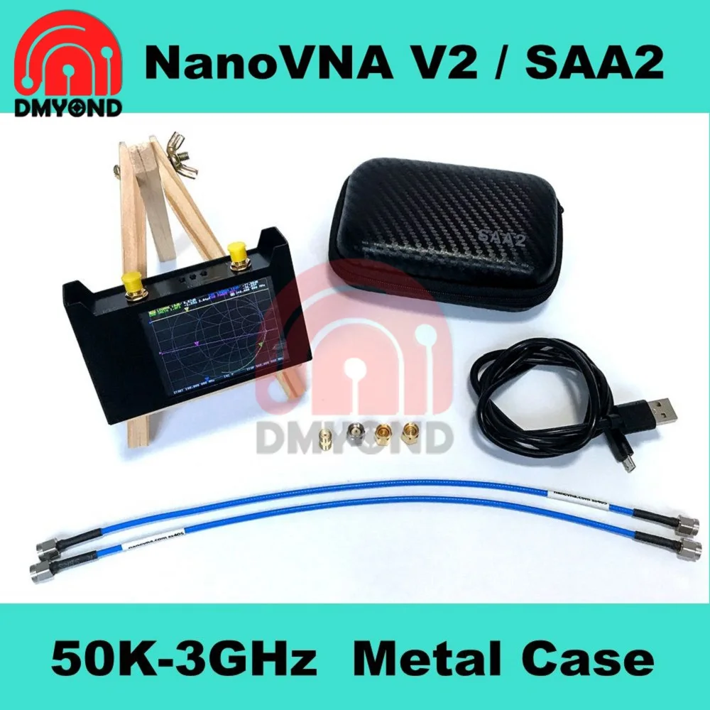 2.8Inch Display NanoVNA V2 Version VNA HF VHF UHF UV Vector Network Analyzer SAA-2N 3G Antenna Analyzer Built-in 2000mAh Battery