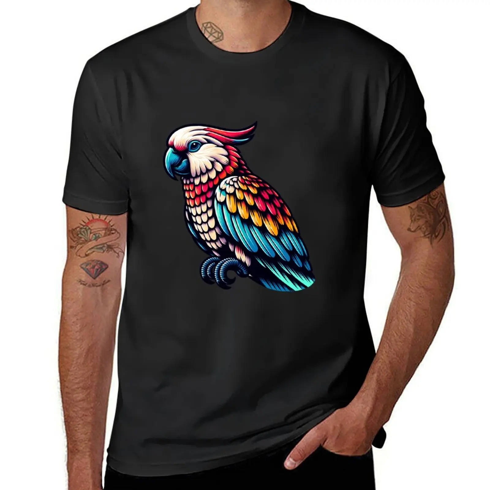 palm cockatoo T-shirt heavyweights cute clothes mens t shirts casual stylish