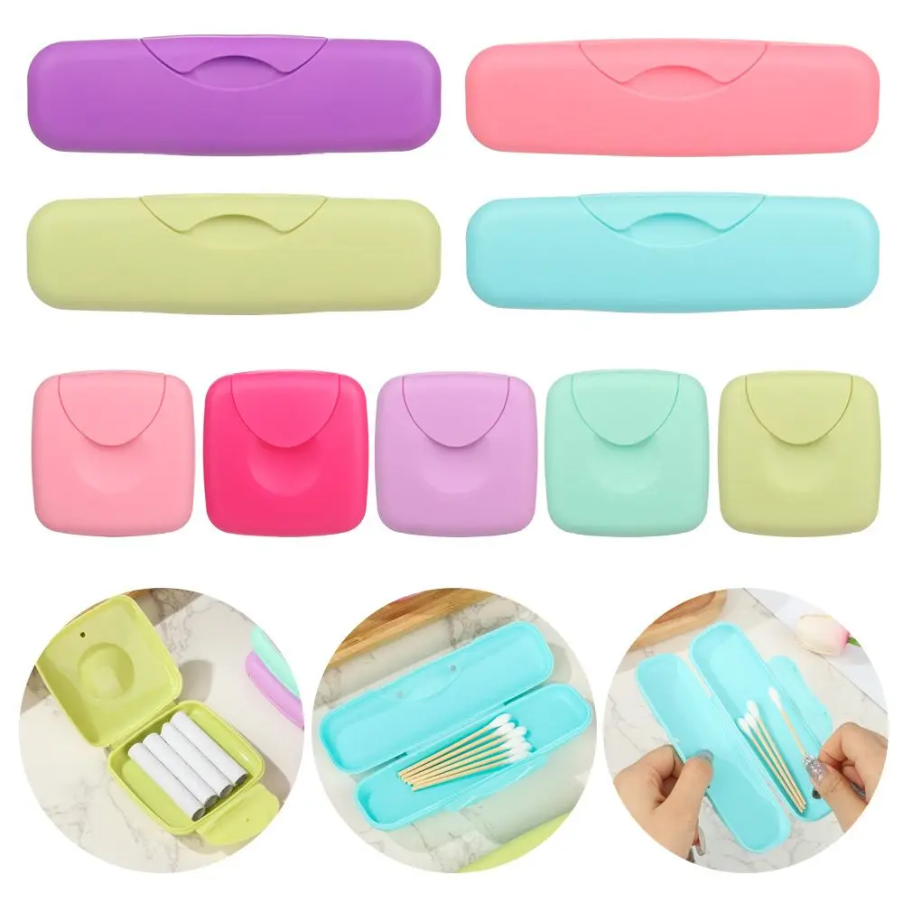 Large Capacity Tampons Storage Boxes Cotton Sliver Organizer Tampon Container Soap Boxes Travel Supplies Portable Plastic Gift