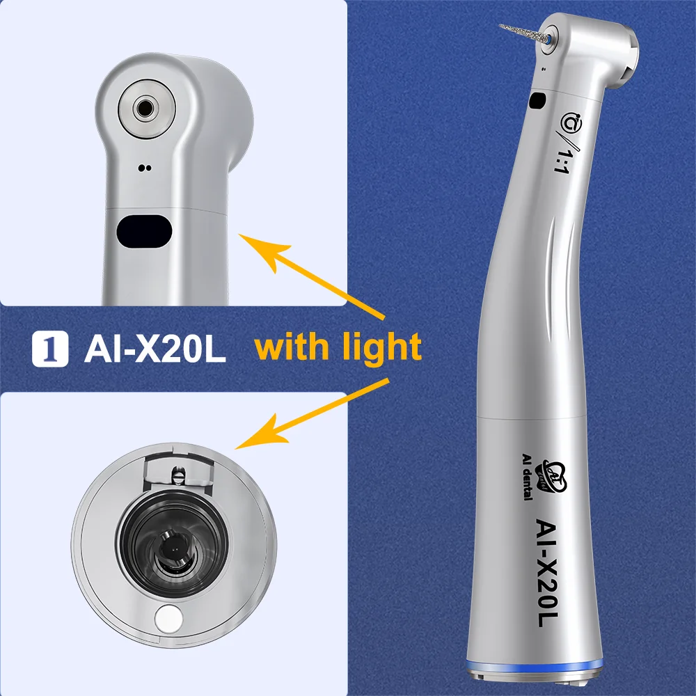 Dental-Handstück mit niedriger Geschwindigkeit und Winkelstück aus Glasfaser AI X-Serie X95L/X25L/X15L/X65L