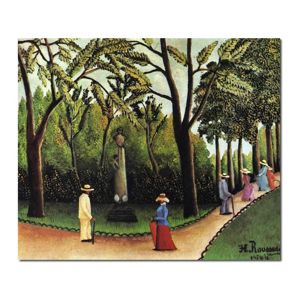 

modern art abstract The Monument to Chopin in the Luxembourg Gardens by Henri Rousseau High quality Handmade