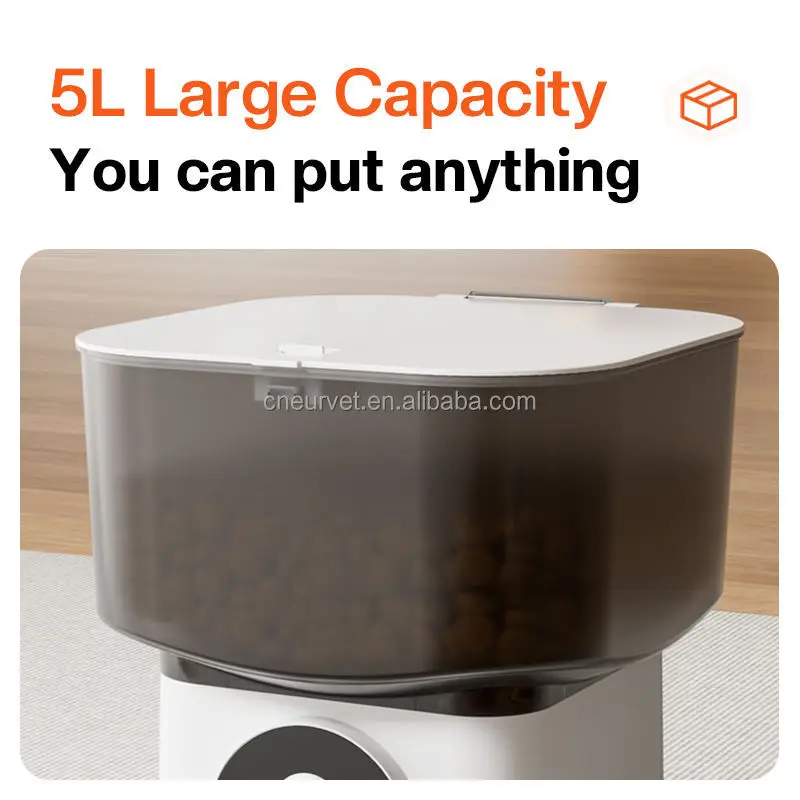 PET 7l Capacity Smart Automatic Pet Feeder With Stainless Steel Bowl Abs Plastic Multi-cat Food Application