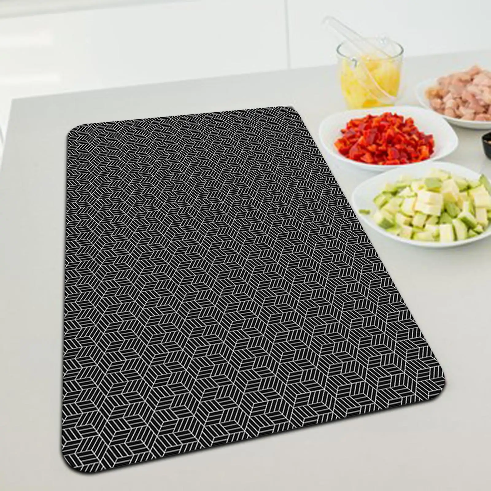 

Stove Top Cover Heat Resistant Kitchen Dish Drainer Mat Silicone Dish Drying Mat Waterproof Stovetop Protector for Woks Dish