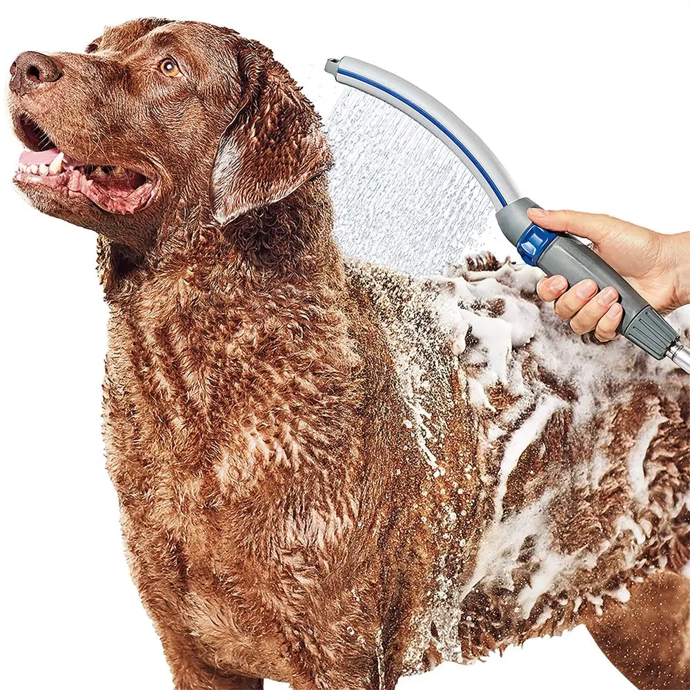 

Pet Wand Pro Dog Shower Attachment for Fast and Easy Dog Bathing and Cleaning, Indoor and Outdoor Sprayer Includes 8Foot Flex H
