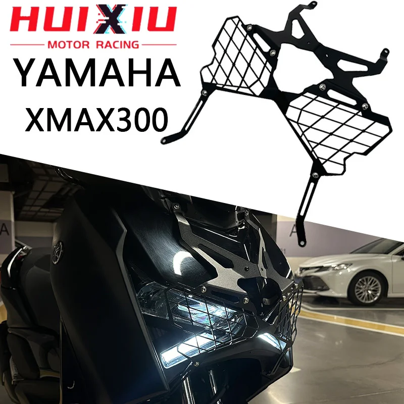 Fits For YAMAHA XMAX300 xmax-300 2021-2024 Motorcycle Accessories Front Headlight Grille Guard Cover Protector Decorative