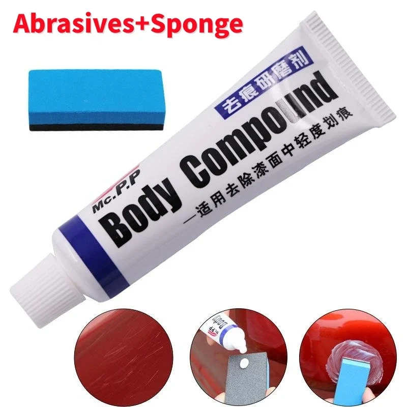 

2Pcs Car Scratch Paint Care Body Compound Polishing Gringding Scratching Paste Repair Kit Set Fix It