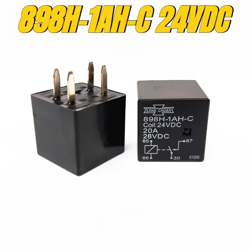 

（Brand New）1pcs/lot 100% original genuine relay:898H-1AH-C 24VDC 20A 28VDC 4pins High power automotive relay