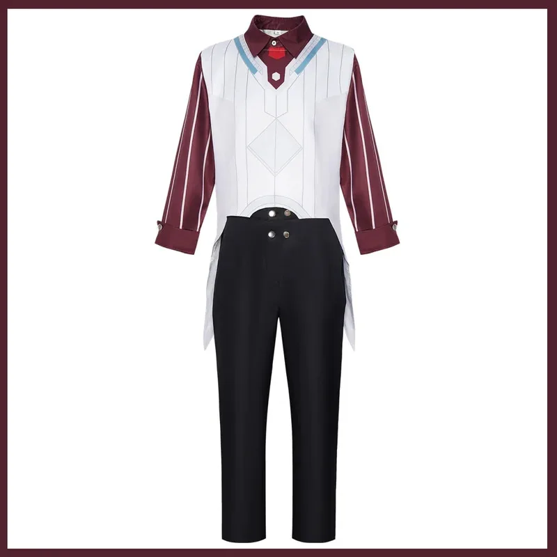 لعبة LOL Arcane الموسم 2 فيكتور أزياء تنكرية آلة هيرالد شريط قميص بلايز موحدة شعر مستعار رجل كرنفال الهالوين k;3,c'5.b;8'