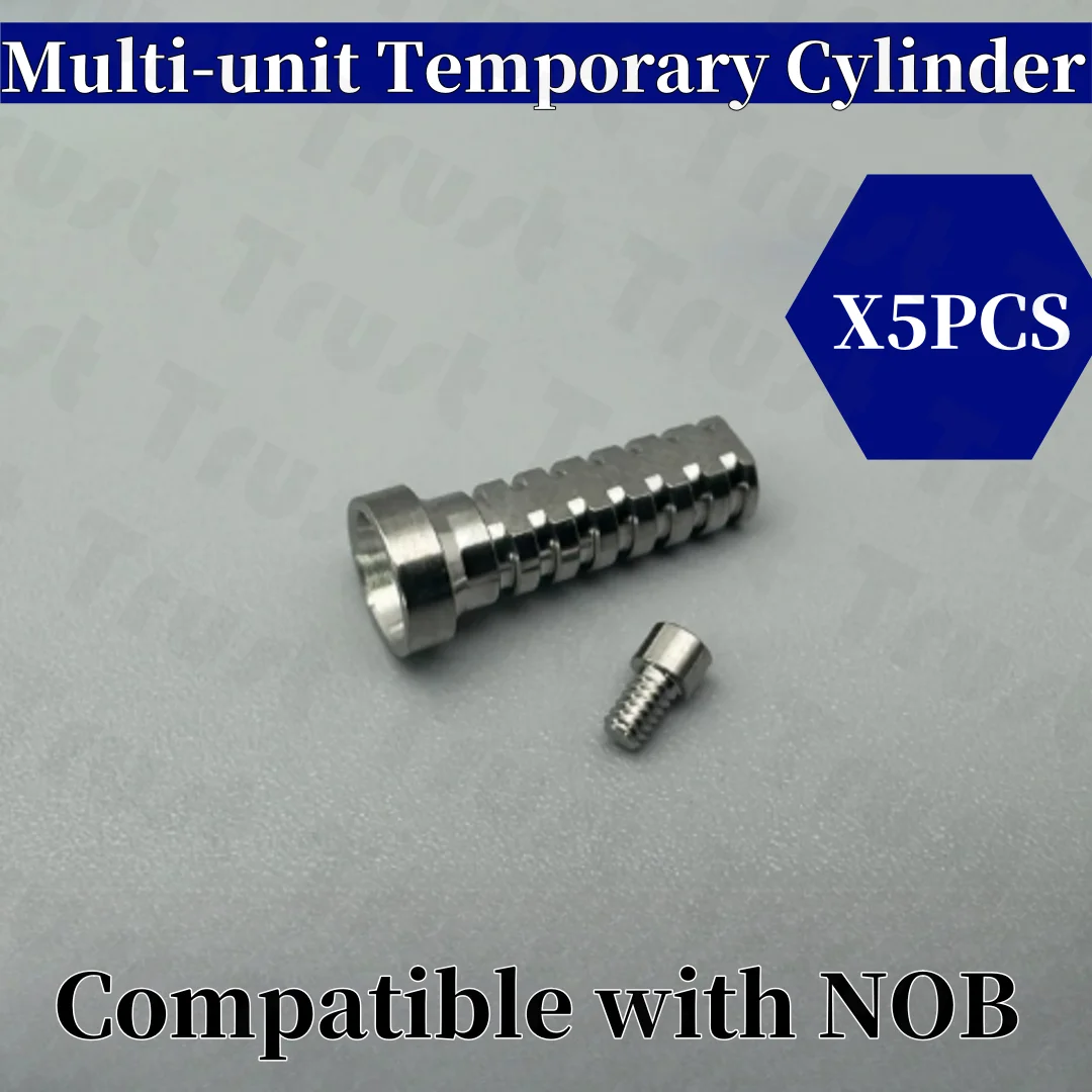 

5-20Pcs Titanium Temporary Cylinder Ti MU Sleeve Multi unit abutment 4.8mm diameter compatible with NOB System
