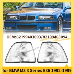 for 1992-1999 E36 BMW M3 316i 318i 320i 323i 325i 3 Series Front Indicator Light Turn Signal Lamp RH+LH 82199403093 82199403094
