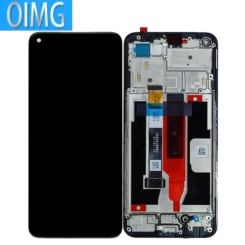 For Realme Narzo 30 5G RMX3242 Original LCD Display Touch Screen With Frame Digitizer Assembly Replacement Parts