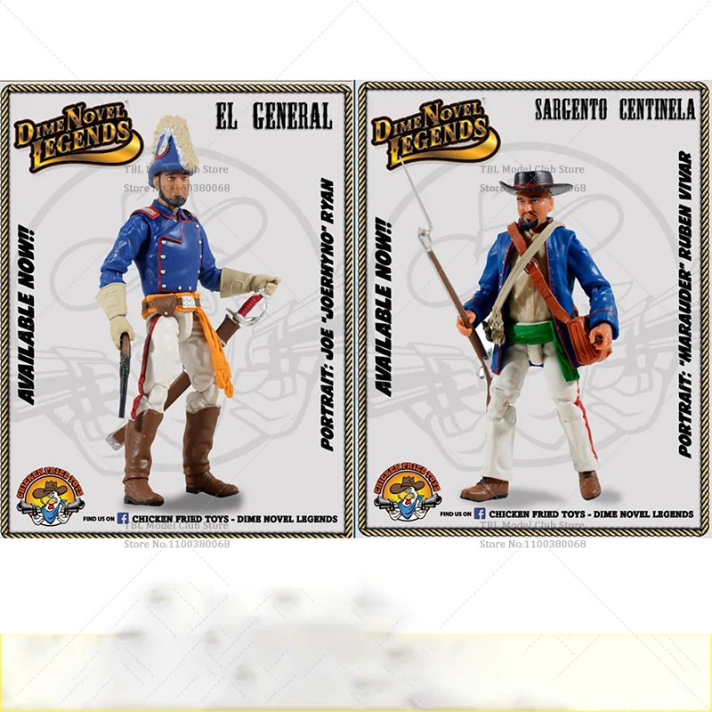 

Fried Chicken Studio 1/18 Scale Civil War Jorian Ruben Vivar ElGeneral SARGENTO 3.75-inch Full Set Action Figure Male Soldier