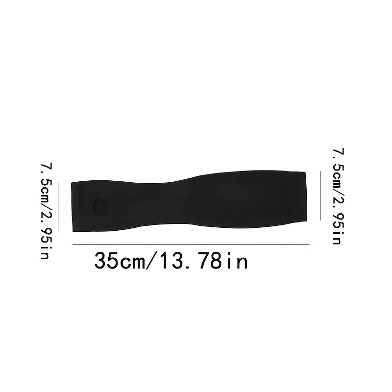 4-Piece Set of Black Women's Ice Sleeves for Cycling, Tight-Fitting Arm Guards for Daily Wear in Summer When Going Out. view 4